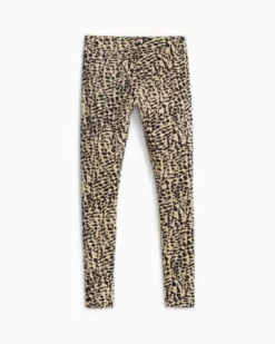 PUMA - Leggins leopardati con logo bianco