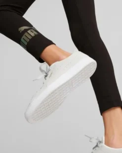 PUMA - Leggins neri con logo metallizzato