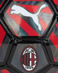 PUMA - Mini pallone nero e rosso Milan