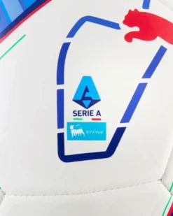 PUMA -PALLONE DA CALCIO STELLAR PLAY SERIE A BIANCO CON DETTAGLI MULTICOLOR MISURA 5, 085165-01