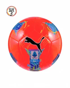PUMA - PALLONE ORBITA SERIE A  ARANCIONE FLUO -MULTICOLOR MISURA 5, 084640-02