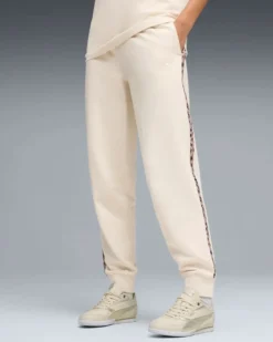 PUMA - PANTALONE BEIGE DA DONNA ESSENTIAL ANIMAL VESTIBILITA' COMFORT 692464-87