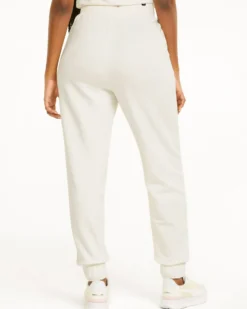 PUMA - Pantalone da donna panna a vita alta