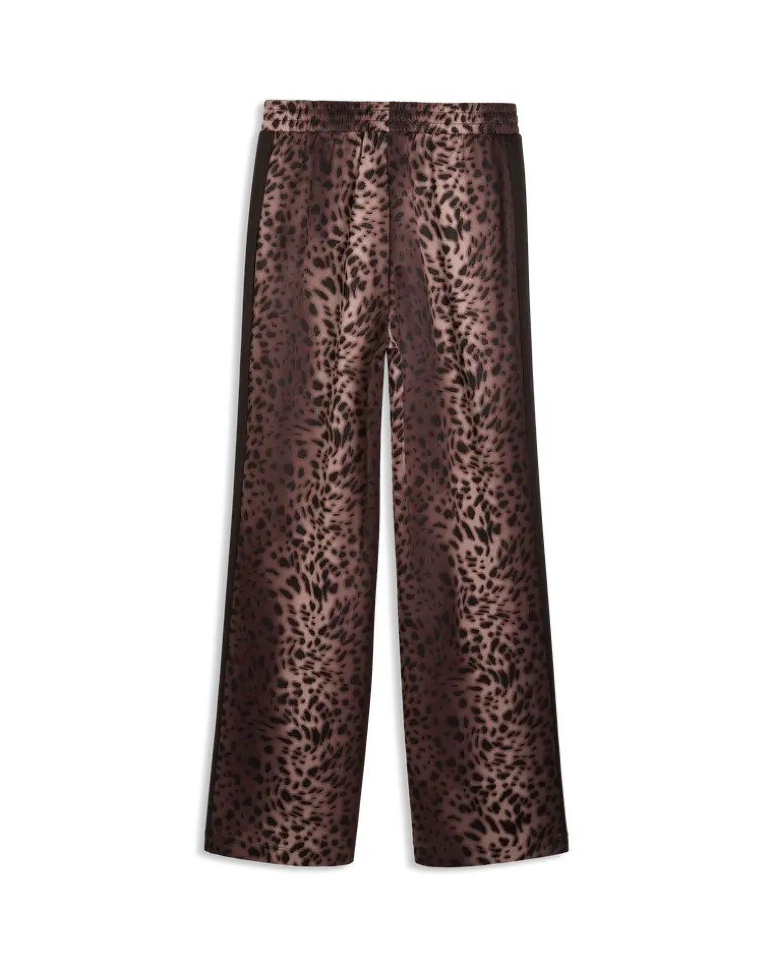 PUMA - PANTALONE DONNA LEOPARDATO NERO E MARRONE T7 LEO LUXE AOPTRACK OP, 634564-01