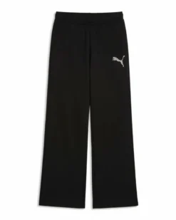 PUMA - PANTALONE DONNA NERO  ESSENTIAL GRAPHIC LEO LUXE, 634567-01