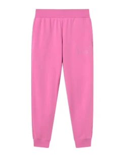 PUMA - PANTALONE ESSENTIAL ROSA DA DONNA CON LOGO STRASS PER ALLENAMENTO, 693547-74