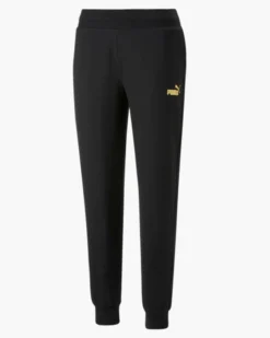 PUMA - PANTALONE ESS+METALLIC NERO E ORO - 849959-01