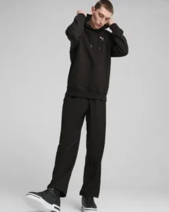 PUMA - PANTALONE NERO  WARDROBE ESSENTIAL RELAXED STRAIGHT DA UOMO, 682644-17