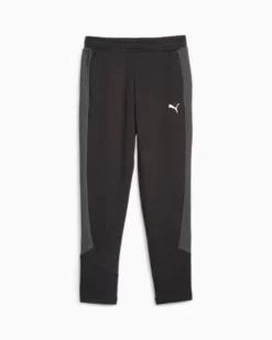PUMA - Pantalone tuta da donna a vita alta nero in tessuto traspirante