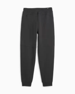 PUMA - Pantalone tuta da uomo nero con logo bianco