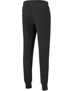 PUMA - Pantalone tuta da uomo nero con elastico in vita