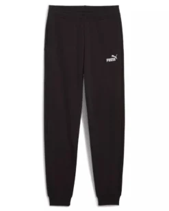 PUMA - PANTALONE TUTA JUNIOR ( 7-16 ANNI) NERO ESSENTIAL N. 1 LOGO SWEAT,  684914-01