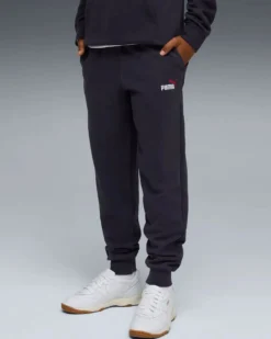 PUMA -PANTALONE TUTA JUNIOR ( 7-16 ANNI)  BLU ESSENTIAL  2 COLOR N.1 LOGO,  693892-16