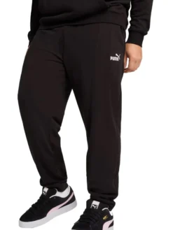 PUMA - PANTALONE TUTA NERO ESSENTIAL N.1 LOGO SWEAT DA UOMO, 682612-01