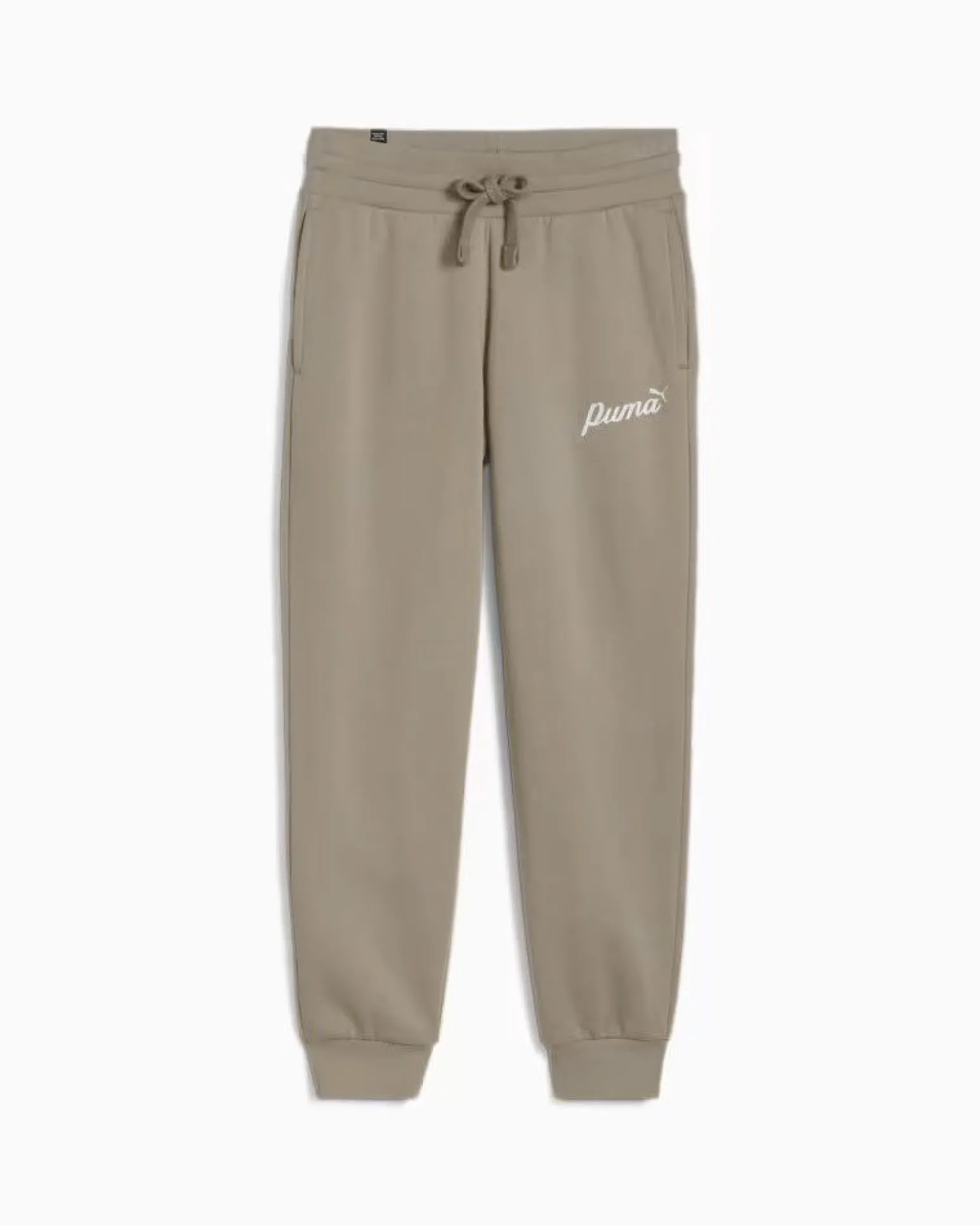 PUMA - PANTALONE TUTA TAUPE ESSENTIAL+ SCRIPT FL DA DONNA, 681536-67