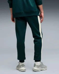 PUMA - PANTALONE VERDE CON BANDE BIANCHE  T7 ALWAYS ON TRACKPUMA , 629588-75