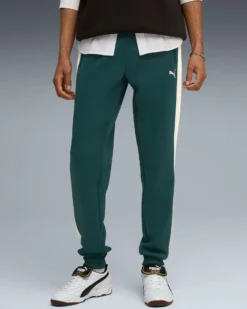 PUMA - PANTALONE VERDE CON BANDE BIANCHE  T7 ALWAYS ON TRACKPUMA , 629588-75