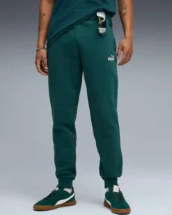 PUMA - PANTALONE VERDE  ESSENTIAL 2 COLOR NO.1 LOGO SWEAT DA UOMO, 682607-75