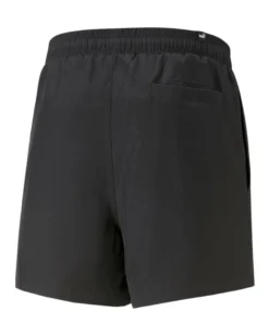 PUMA - Pantaloni corti da uomo neri con logo bianco