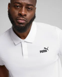 PUMA - POLO BIANCA ESSENTIAL N.1 LOGO PIQUE TU DA UOMO - 682552-02