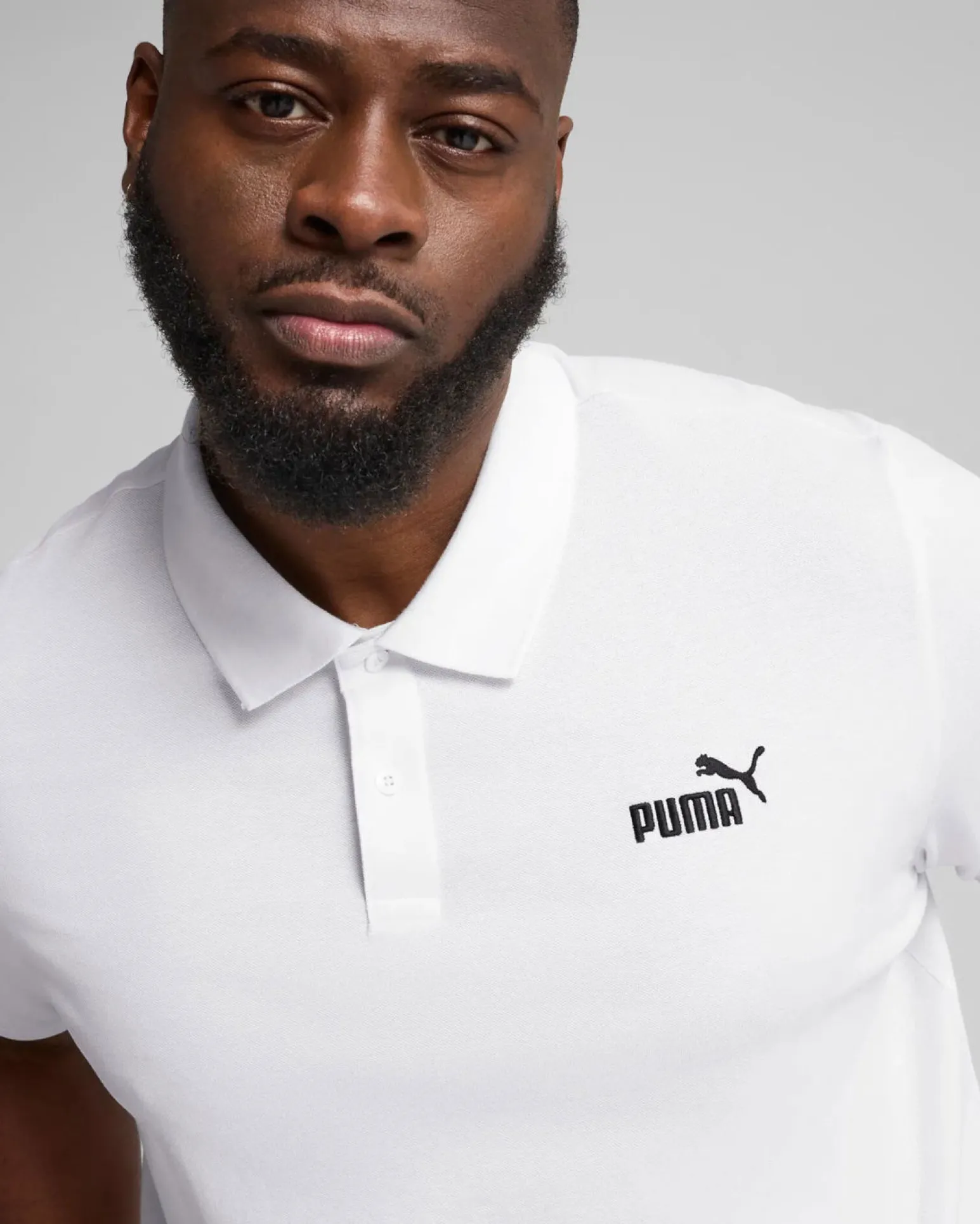 PUMA - POLO BIANCA ESSENTIAL N.1 LOGO PIQUE TU DA UOMO - 682552-02