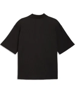 PUMA – POLO NERA  WARDROBE ESS BOXY WAFFLE DA UOMO, 634362-01
