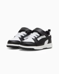 PUMA REBOUND V6 LO AC+ - SNEAKERS NERA E BIANCA, NUMERATA 20/27 - 397420-01