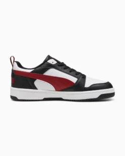 PUMA REBOUND V6 LOW - SCARPA BIANCA, ROSSA E NERA DA UOMO - 392328-30