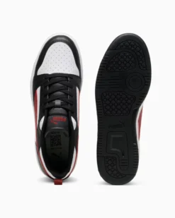 PUMA REBOUND V6 LOW - SCARPA BIANCA, ROSSA E NERA DA UOMO - 392328-30