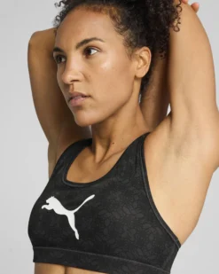 PUMA -REGGISENO SPORTIVO NERO 4KEEPS BRA DA DONNA, 526961-11