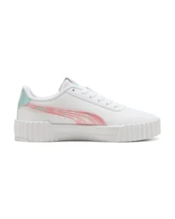 PUMA - Sarpa bianca  con dettagli rosa e azzurro - CARINA 3.0 SPACE BELLE JR