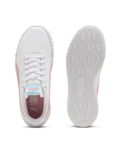 PUMA - Sarpa bianca  con dettagli rosa e azzurro - CARINA 3.0 SPACE BELLE JR