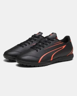 PUMA - SCARPA DA CALCETTO JUNIOR NERE E ROSSO FLUO VITORIA TT JR DAL 28 AL 38½,   107487-09