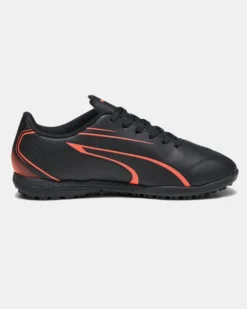 PUMA - SCARPA DA CALCETTO JUNIOR NERE E ROSSO FLUO VITORIA TT JR DAL 28 AL 38½,   107487-09
