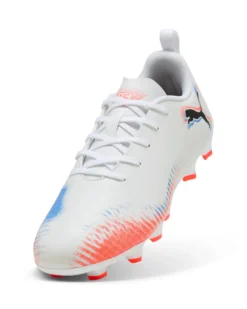 PUMA - SCARPA DA CALCIO BIANCA, ARANCIONE E BLU FUTURE 8 PLAY FG/AG DAL 30 AL 38,5   108622-01
