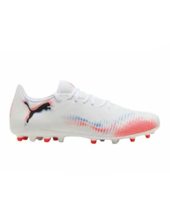 PUMA - Scarpa da calcio  bianca con dettagli blu e arancioni - FUTURE 8 PLAY MG