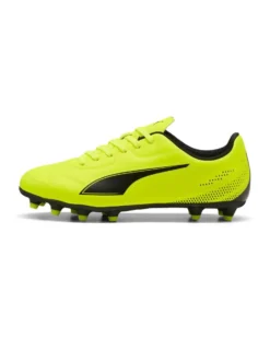 PUMA - SCARPA DA CALCIO DA UOMO GIALLO FLUO E NERA VITORIA II FG/AG, 108500-06