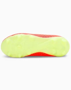 PUMA - Scarpa da calcio rossa e gialla, numerata 30/38,5 - FUTURE Z 4.4 FG/AG JR