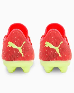PUMA - Scarpa da calcio rossa e gialla, numerata 30/38,5 - FUTURE Z 4.4 FG/AG JR