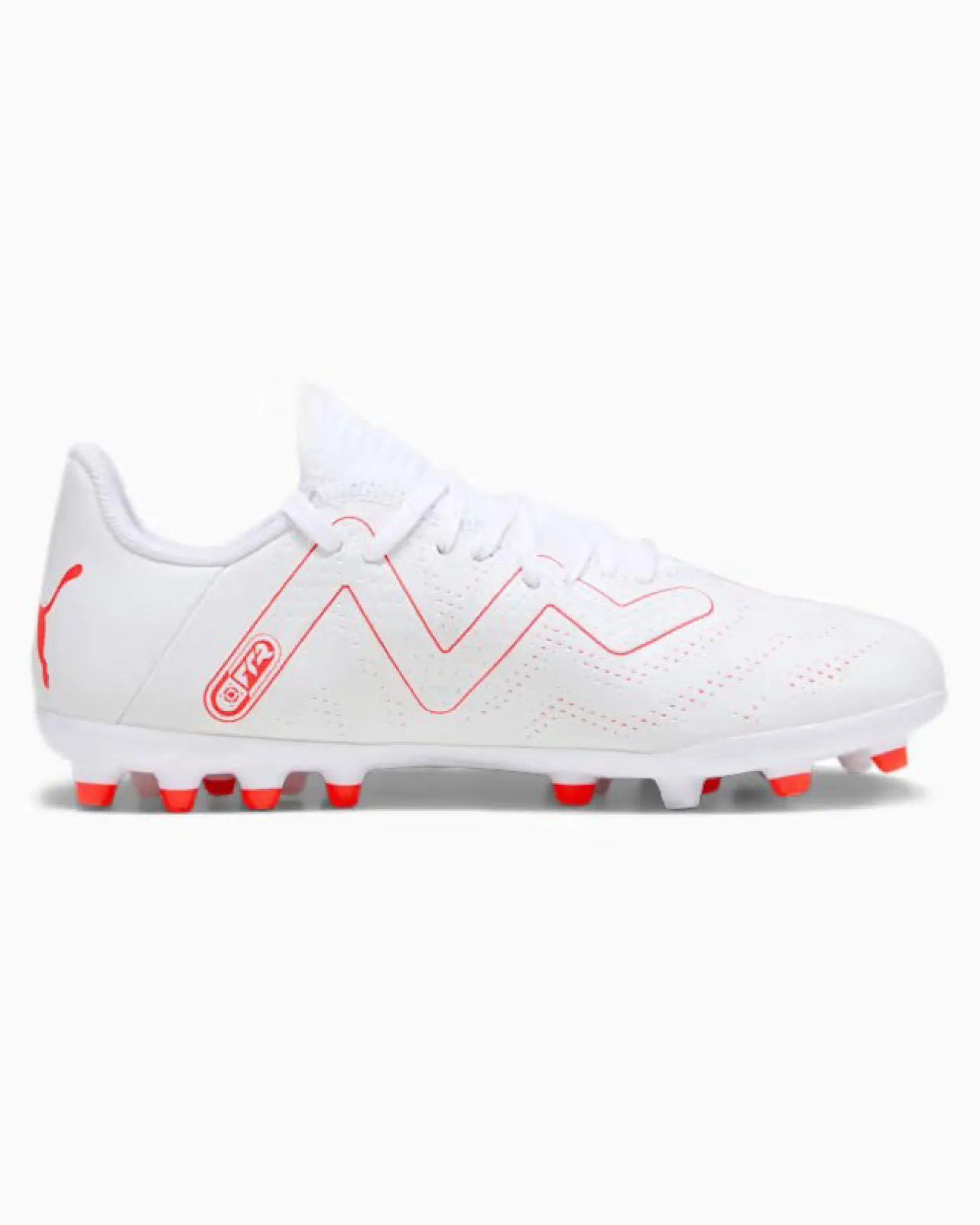 PUMA - Scarpa da calcio uomo bianca e rossa - FUTURE PLAY MG