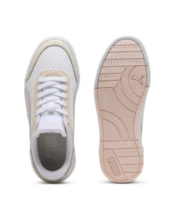 PUMA - Scarpa da ragazza bianca con dettagli color pastello - CARINA MIA JR