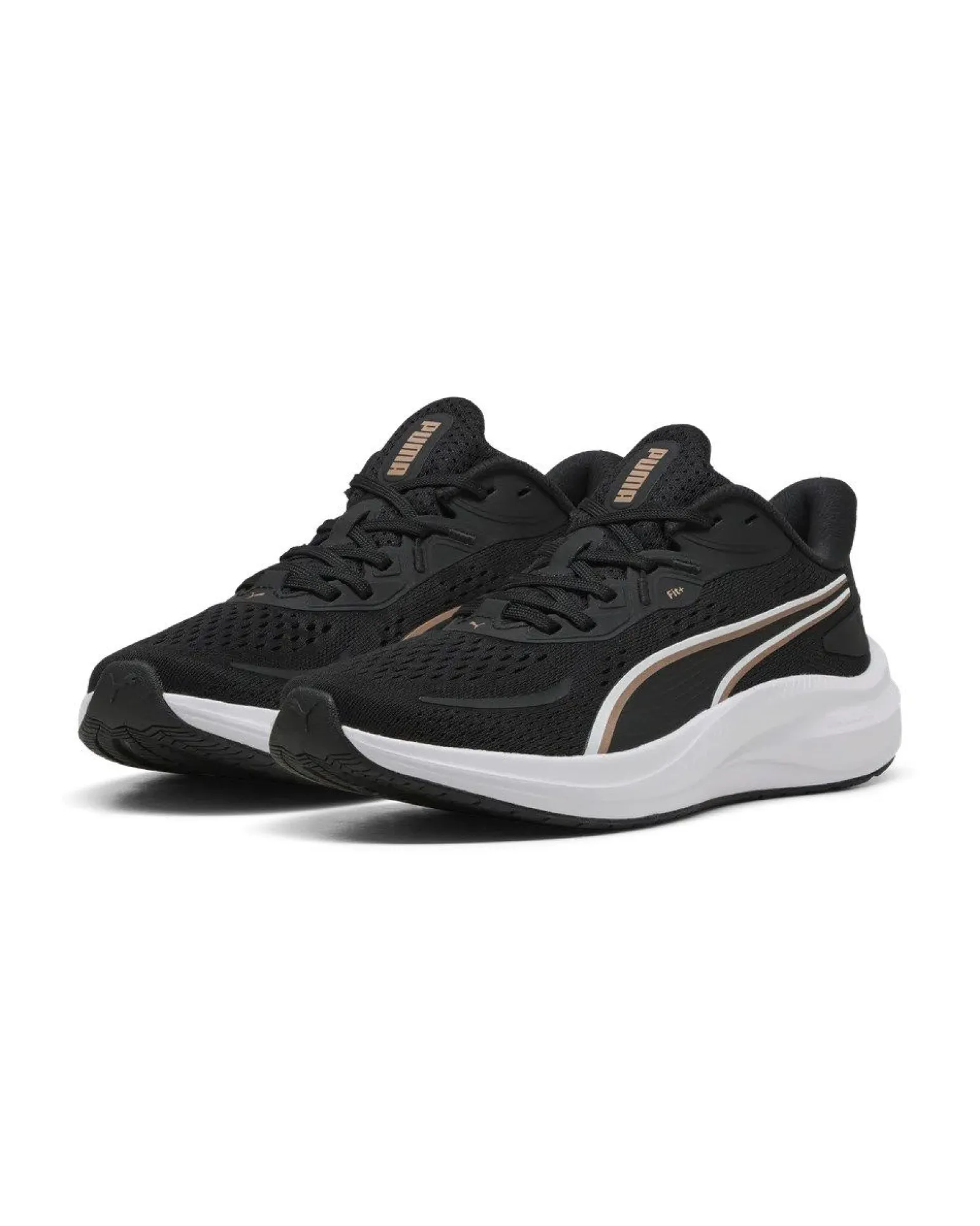PUMA - SCARPA DA RUNNING NERA CON DETTAGLI BIANCHI E MARRONI - SKYROCKET LITE 2 DA DONNA, 311730-14