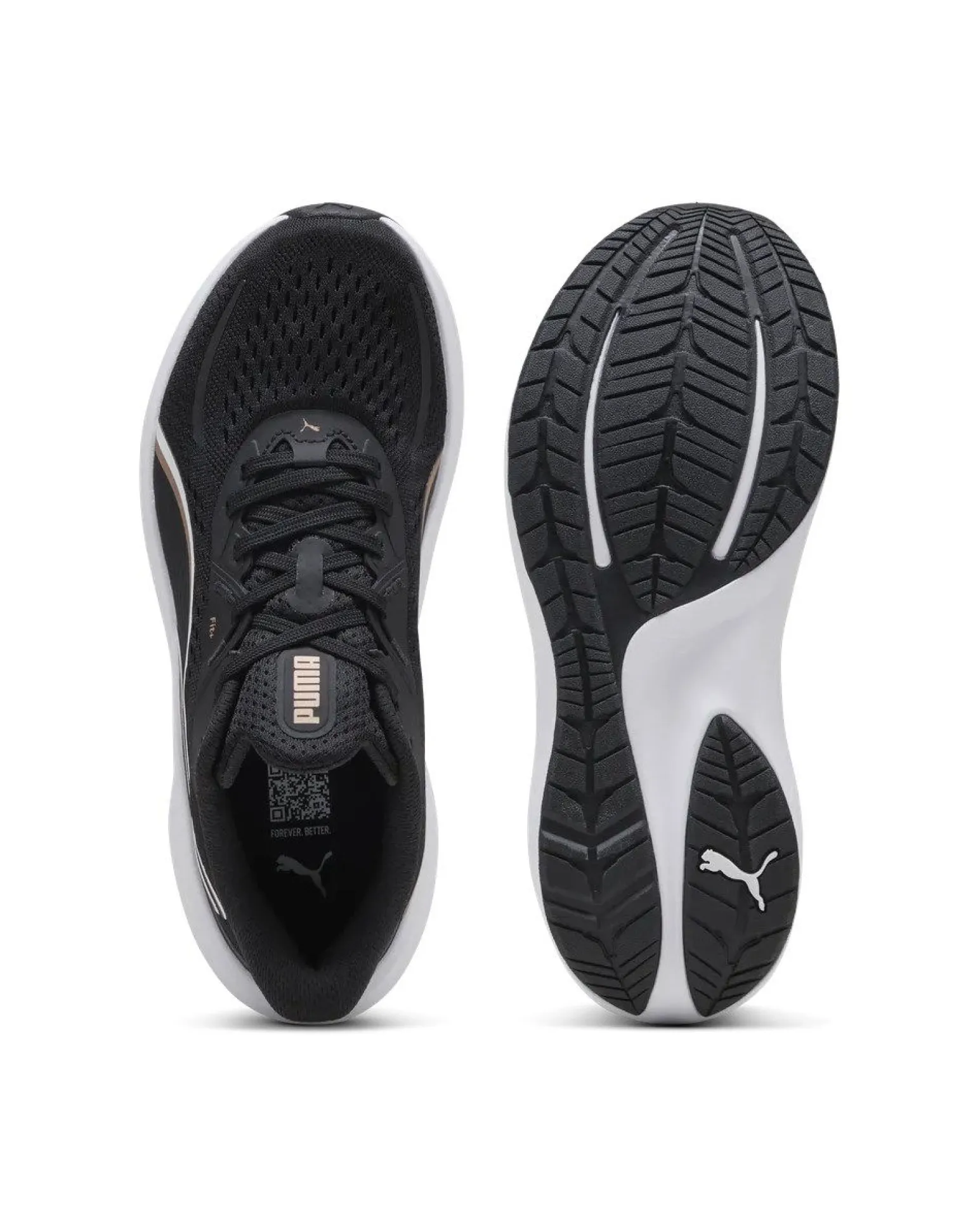 PUMA - SCARPA DA RUNNING NERA CON DETTAGLI BIANCHI E MARRONI - SKYROCKET LITE 2 DA DONNA, 311730-14