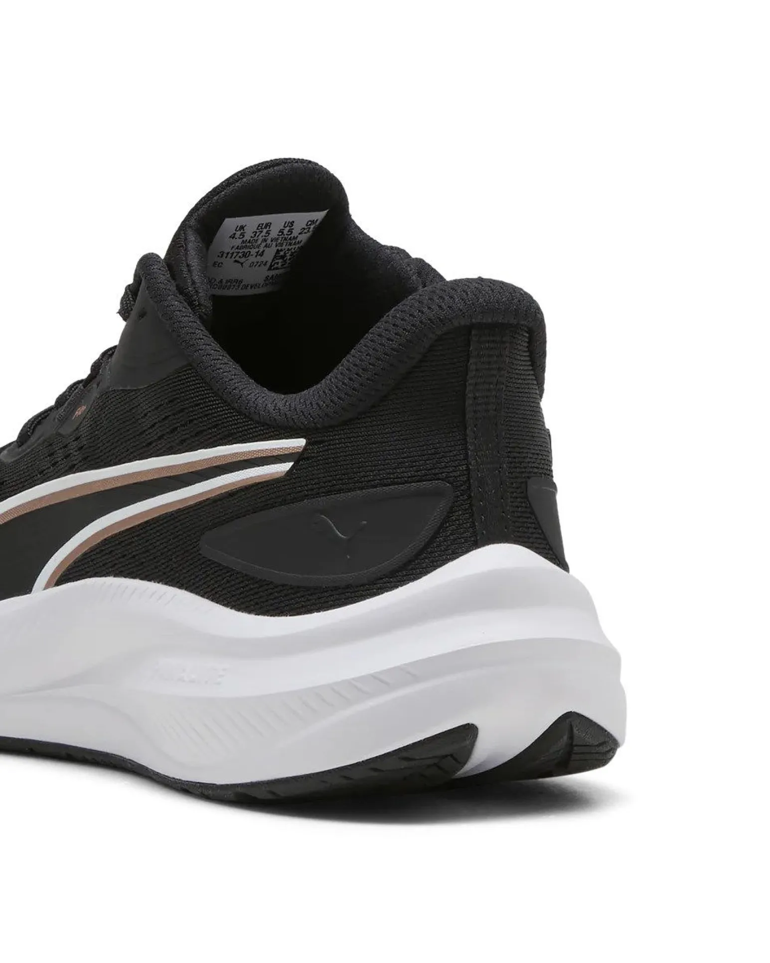 PUMA - SCARPA DA RUNNING NERA CON DETTAGLI BIANCHI E MARRONI - SKYROCKET LITE 2 DA DONNA, 311730-14