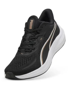 PUMA - SCARPA DA RUNNING NERA CON DETTAGLI BIANCHI E MARRONI - SKYROCKET LITE 2 DA DONNA, 311730-14