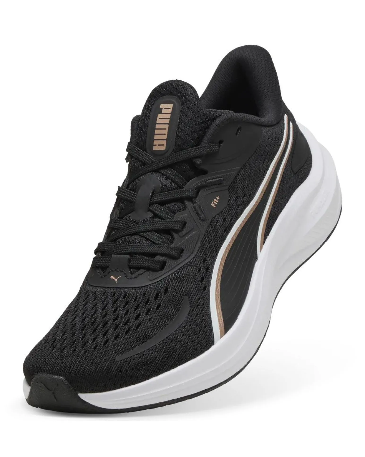 PUMA - SCARPA DA RUNNING NERA CON DETTAGLI BIANCHI E MARRONI - SKYROCKET LITE 2 DA DONNA, 311730-14