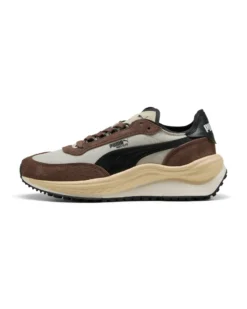 PUMA - Scarpa da uomo beige/marrone con dettagli crema e nero - RIDER ELITE WINTER