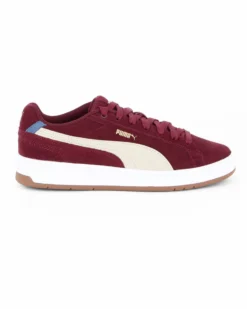 PUMA - Scarpa da uomo bordeaux con dettagli sabbia e bianchi - COURT CLASSICO SD