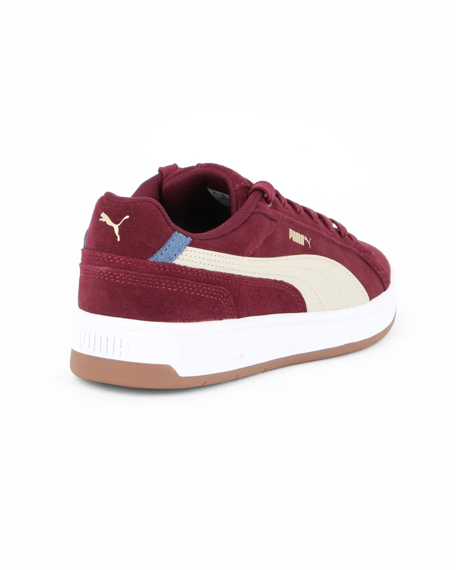 PUMA - Scarpa da uomo bordeaux con dettagli sabbia e bianchi - COURT CLASSICO SD