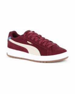 PUMA - Scarpa da uomo bordeaux con dettagli sabbia e bianchi - COURT CLASSICO SD